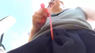 Japanese ho masturbates