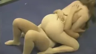 Lesbian pantyhose struggle