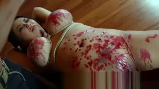 Wax dripped bound asian