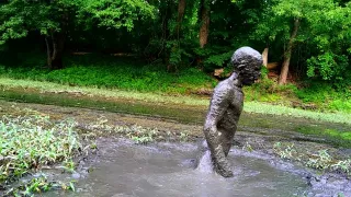 Secret Sloppy Mud Pit Naked in Public Forest
