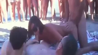 Blowjob On Public Beach