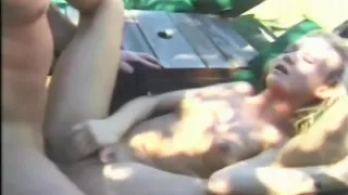 Beautiful petite blonde teen gets her pussy fucked hard