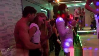 Shy amateur gently sucks dick at a party