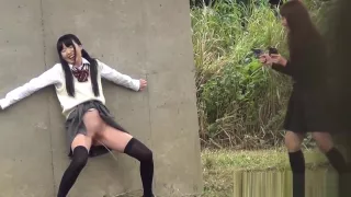 Highschool asians urinate