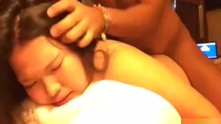 Asian sister gets bent over by own brother