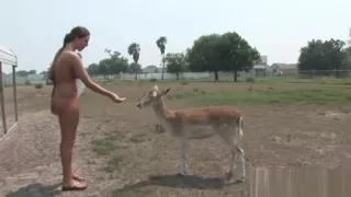 Nudist MILF with big natural boobies outdoor