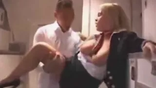 Pretty stewardess is always eager to help