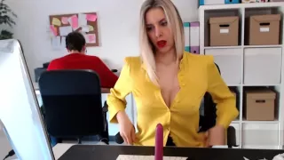 Big Boobs Blonde Having Nice Show