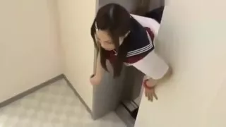 Schoolgirl forced fucked in elevator