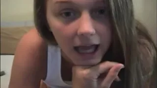 Teen Brunette Fingering Pussy