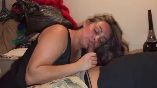 My bro told our friend from school my wife loves to suck cock