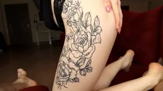 The couple had a good time for traditional sex in the living room.