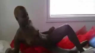 Black Babe Getting Fucked by Her Boyfriend's White Cock