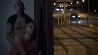 Desperate teen Valerie White deepthroating Brunos big cock