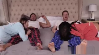 Stepbitches crawl to Daddies and blows them