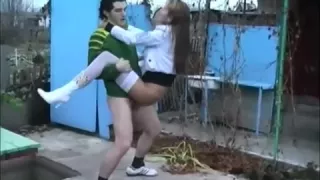 She agrees to public sex fun