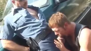 Hot bear cop loves leather