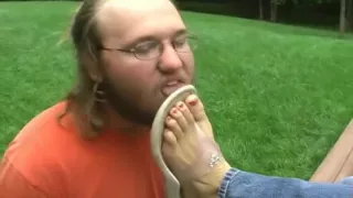Brandi Gets Her Sandals Cleaned