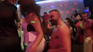 Busty cfnm teen jerking