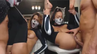 Halloween Webcam Foursome