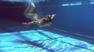 Famous Mary Kalisy Is Posing Swimming Naked For Xxxwater