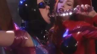 Redhead femdom shows dominance over bound sub