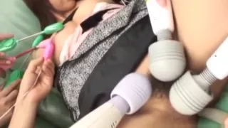 Megumi Morita gets toys to stimulate her wet snatch