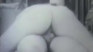 Hot 1940's hoe spreads her legs and takes a thick cock in her hairy snatch