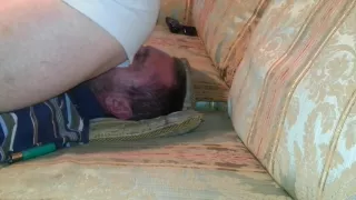 Facesitting / Facerideing In White Sexy Shorts