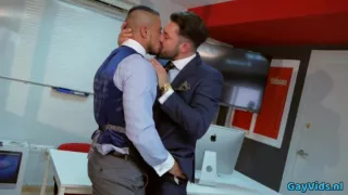 Muscle gay anal sex and cumshot