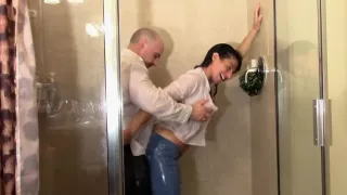 Fit Couple Drenched (shower Scenes)