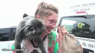 Elena Is Excited This Time To Meet The Monkeys - ATKGirlfriends