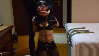 Chinese girl in mask