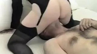 Noughty face sitting nun