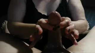 Cock Massage gets Messy!