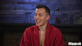 Hot slave dildo with cumshot