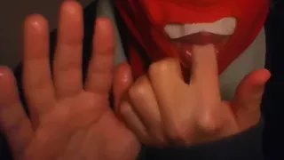 Deborah hand fetish erotic asmr with long nails and bitten nails