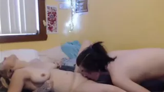 ladyboy With gal On webcam