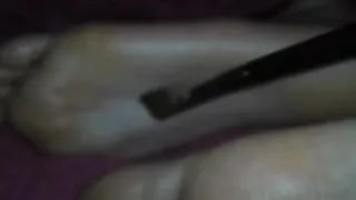 sleepy feet tickling