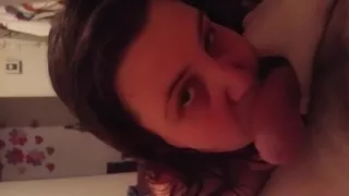 pov chubby girl give blowjob 