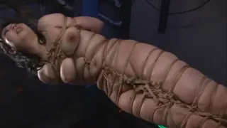 Asian cunt Ayaka Shintani bound in shibari and brutally whipped to scream