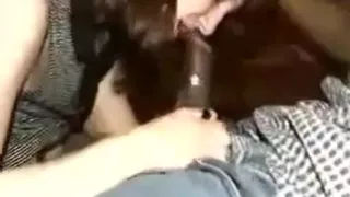 brunette takes 2 bbc