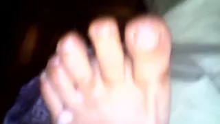 paja en pies de mi mujer dormida 29