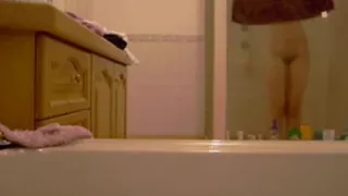 Sexy girlfriend Showering