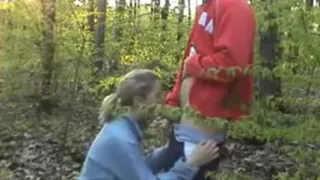 blonde couples first time on cam fucking in forrest - csm