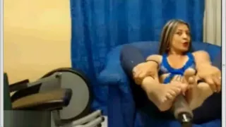 Mlif Show her Soles Foot & Bastinado&Footjob&Tickle her Foot on Webcam