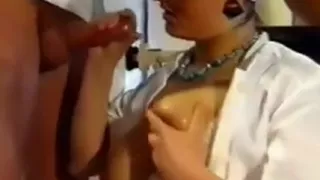 horny nurse milking semen