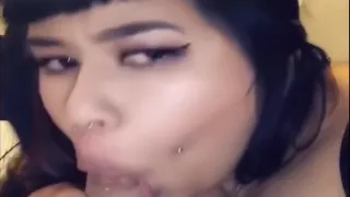 Big titty nerdy girl comes over to study (suck my dick)