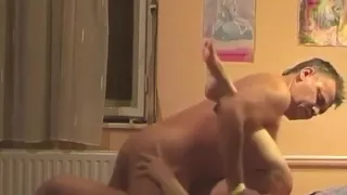 Mature couple fucking in daughters bedroom