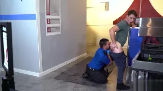 Big dick gay anal sex and cum in mouth